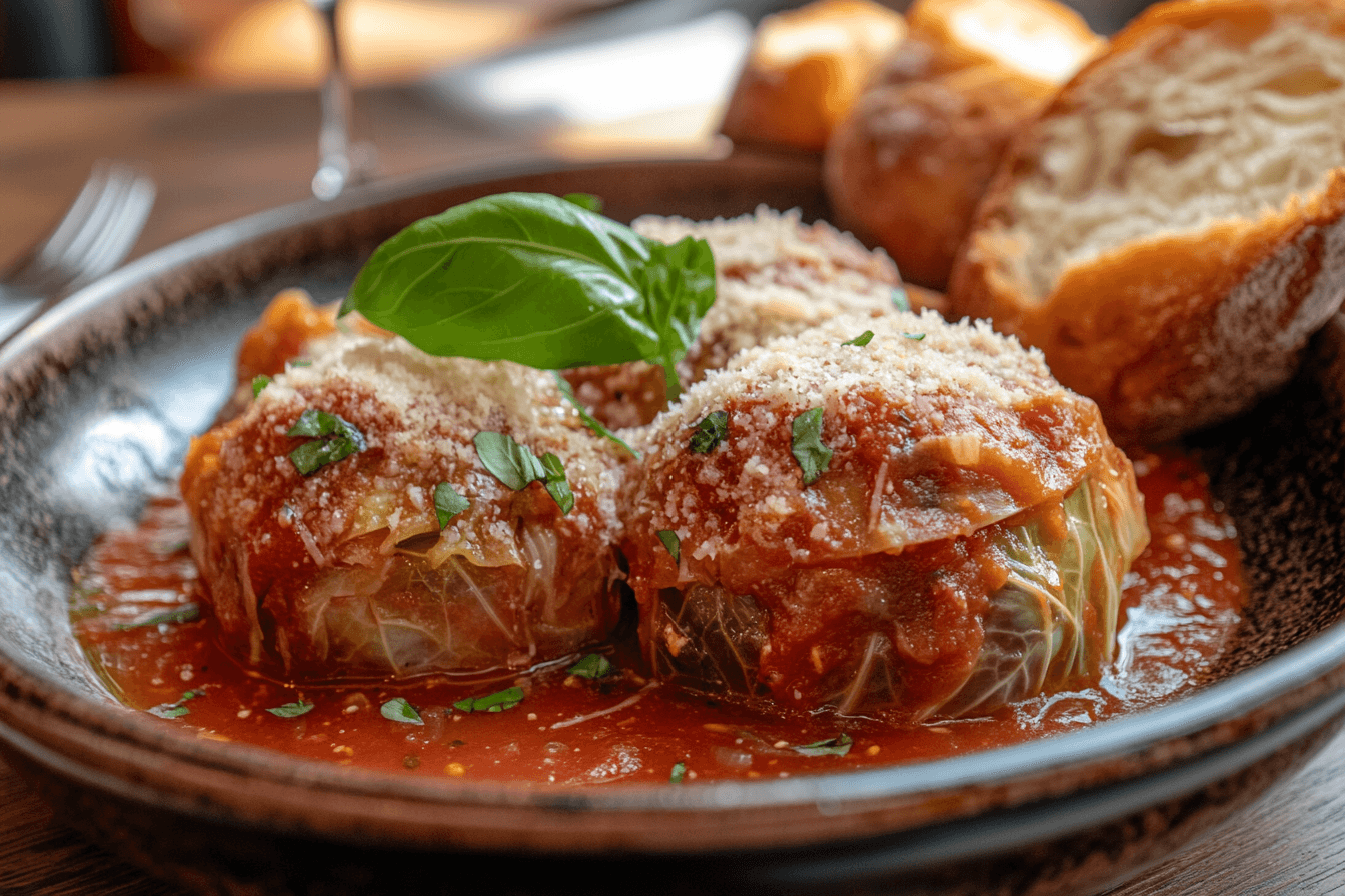 Italian stuffed cabbage rolls