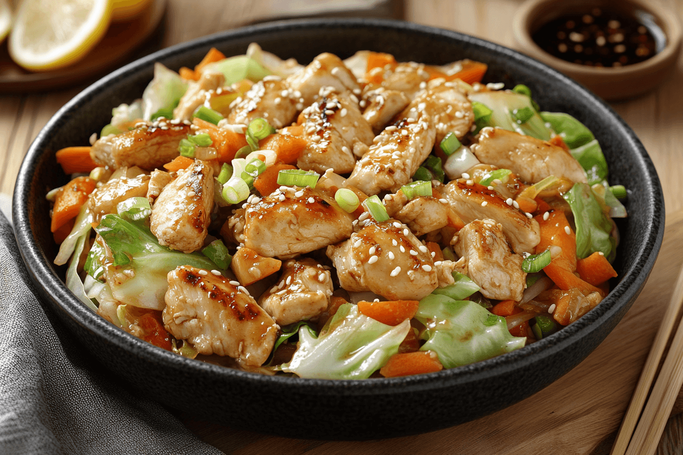 Chinese Chicken Cabbage Stir-Fry